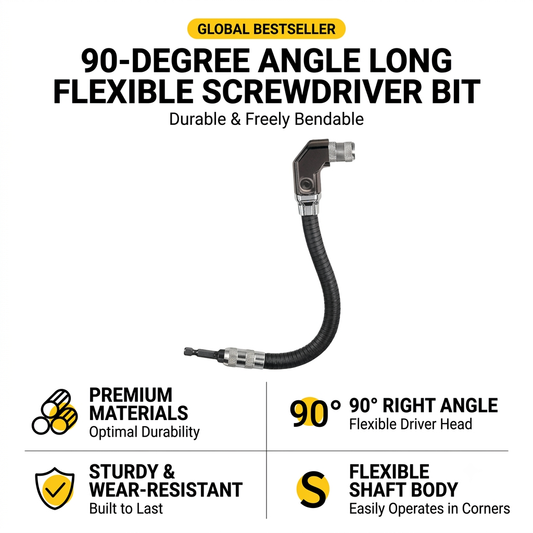 ✨90-Degree Angle Long Flexible Screwdriver Bit