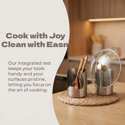 New Stainless Steel Space-Saving Pot Lid Holder