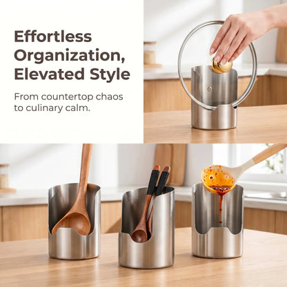New Stainless Steel Space-Saving Pot Lid Holder