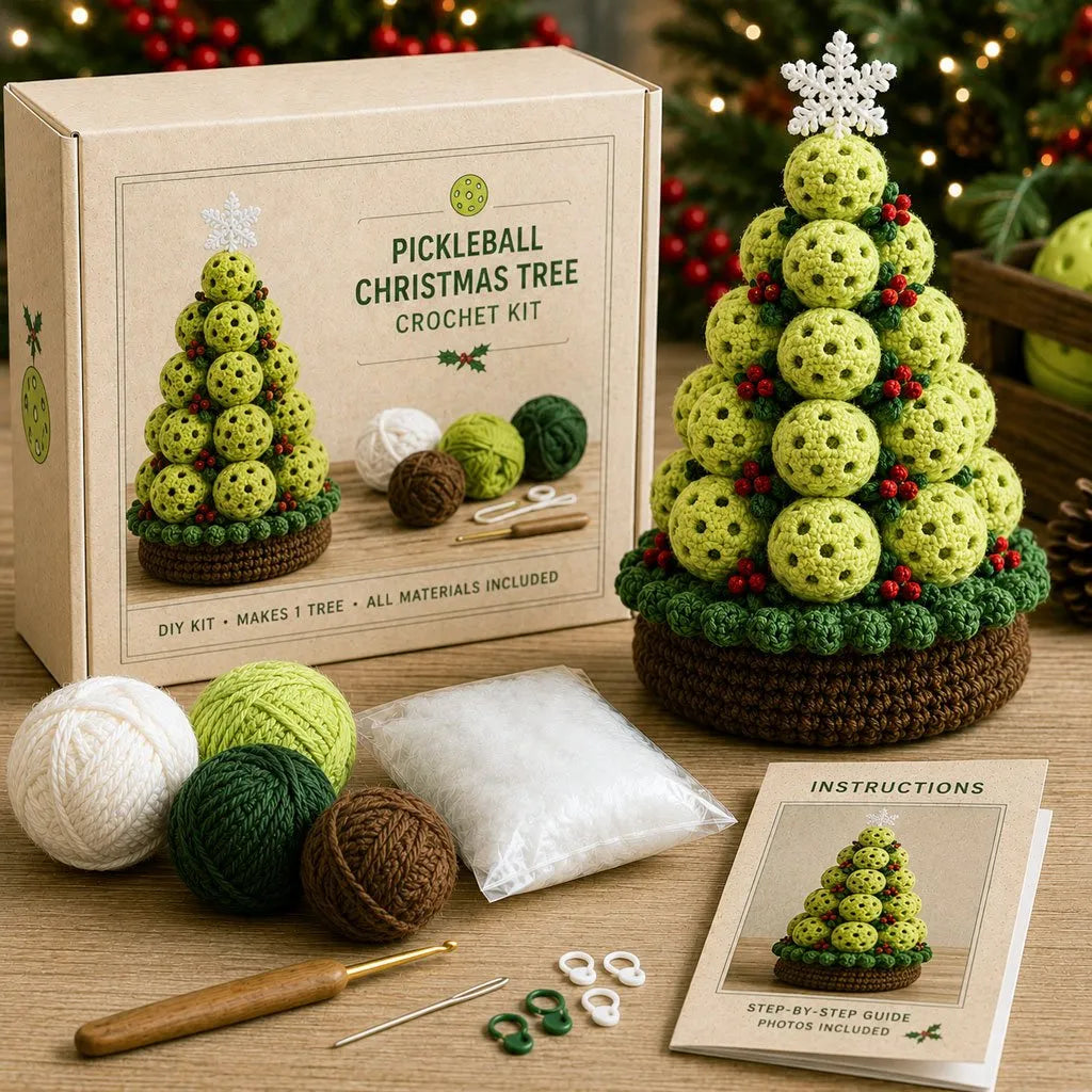 🎄Sports Ball Christmas Tree Crochet Kit