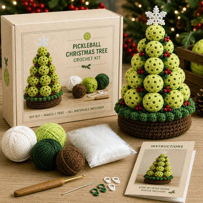 🎄Sports Ball Christmas Tree Crochet Kit