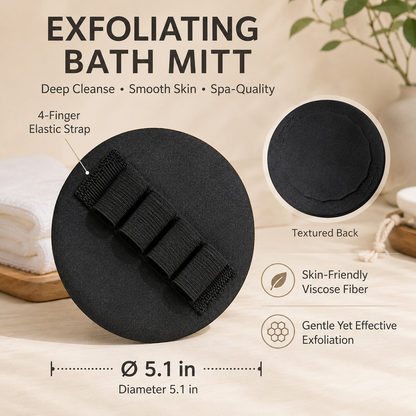 🧽 4 Counts Soft Exfoliating Shower Scrubber