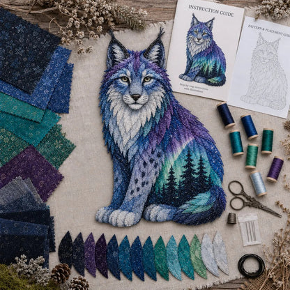 🎁Northern Lights Wildlife DIY Patchwork Kit