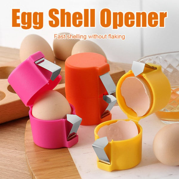 🍳Manual Egg Shell Opener - Fast Egg Shell Remover with Stainless Steel Cutter, No-Mess Kitchen Gadget