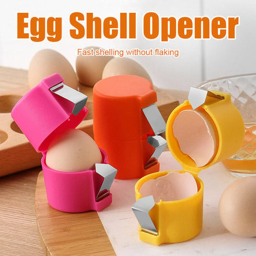 🍳Manual Egg Shell Opener - Fast Egg Shell Remover with Stainless Steel Cutter, No-Mess Kitchen Gadget