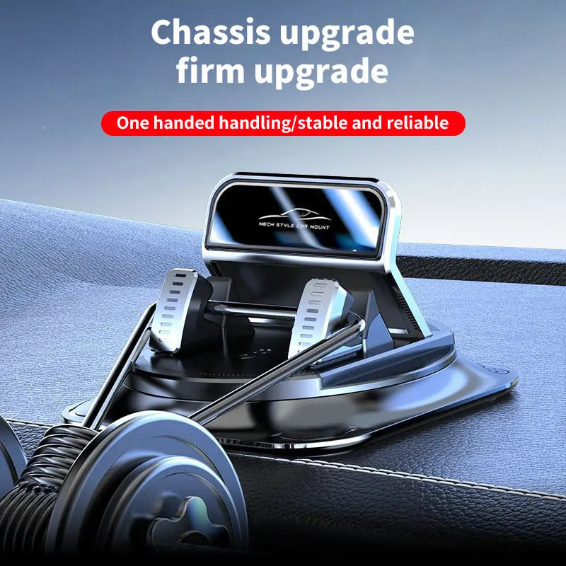 360 Degree Rotation Dashboard Phone Holder for Car, Anti-Slip Grips & One-Hand Operation