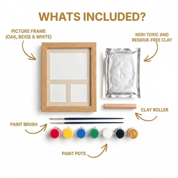 🐴 Horse Hoofprint & Family Keepsake Clay Kit – For Paws, Hands & Footprints🖼️Made by You & Personalise It Your Way💛