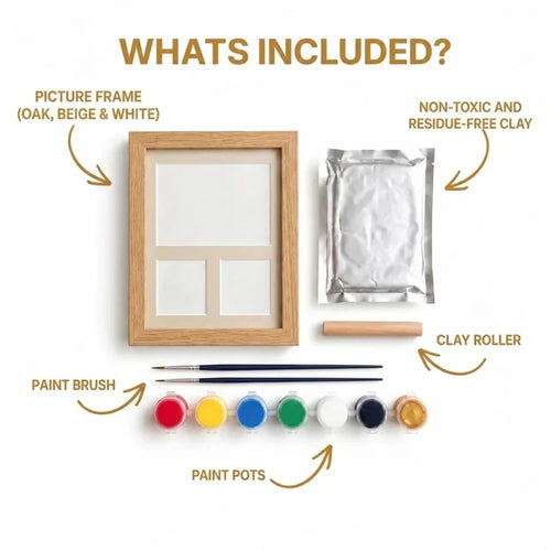 🐴 Horse Hoofprint & Family Keepsake Clay Kit – For Paws, Hands & Footprints🖼️Made by You & Personalise It Your Way💛