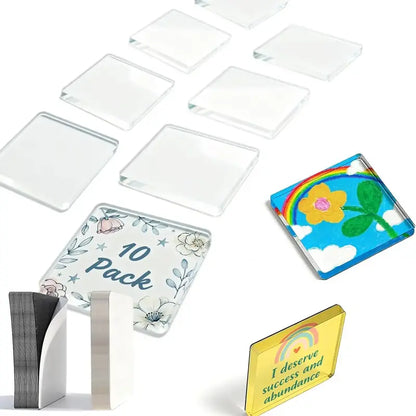✨DIY Clear Acrylic Fridge Magnets Set - 2"x2" Photo Frames (10/30 Pack)🎁