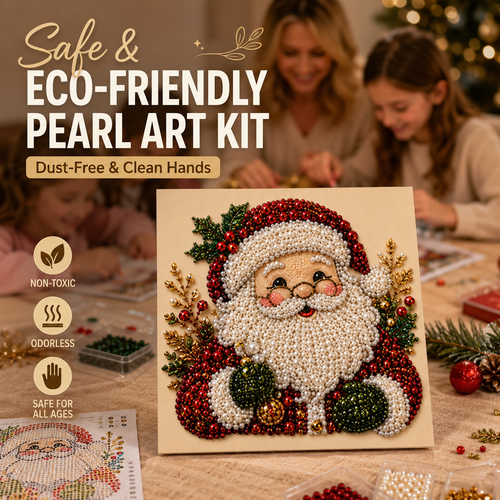 3D Sparkling Pearl &amp; Crystal Santa Claus Art Kit🎅