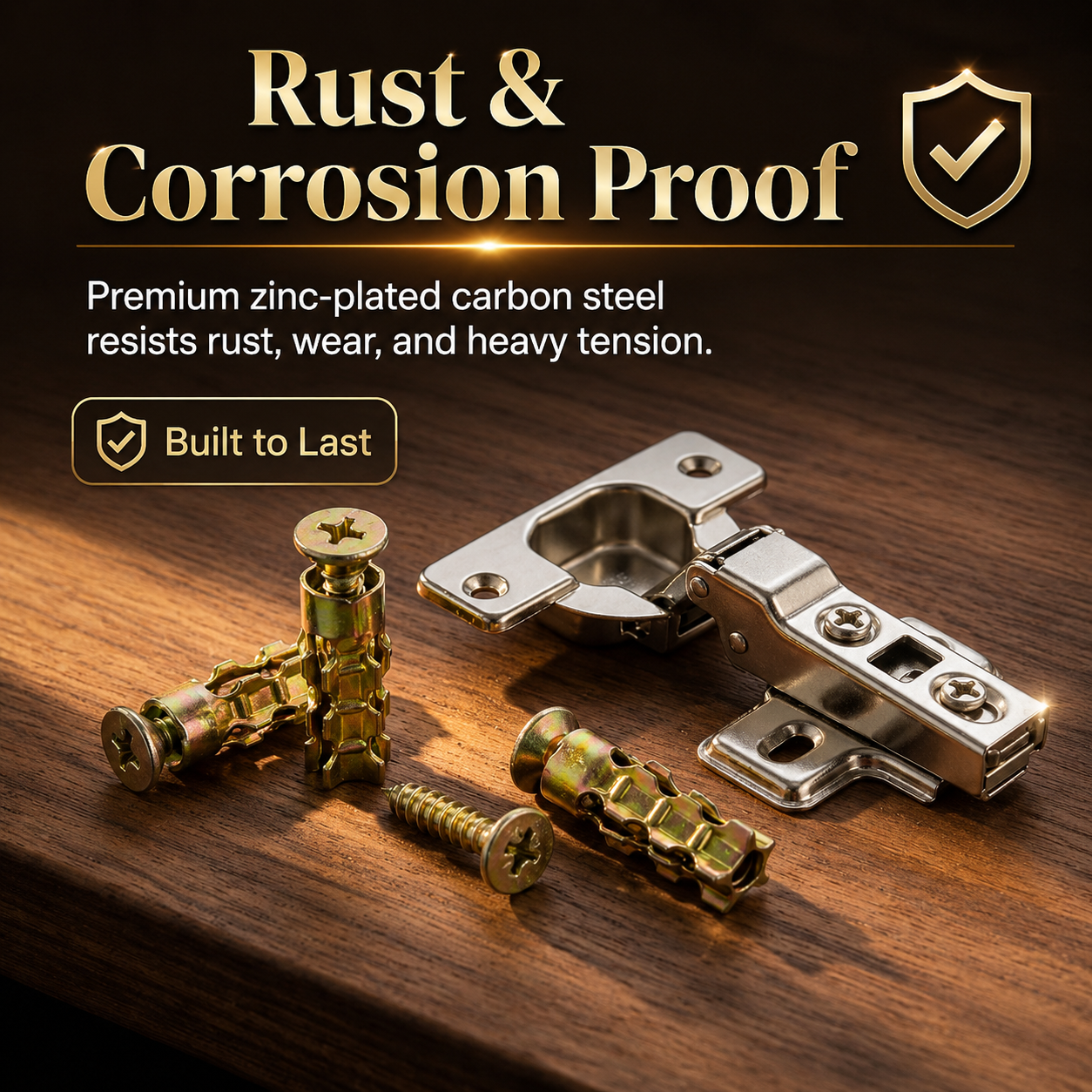 🛠️ Heavy-Duty Metal Wall Anchor & Screw Kit