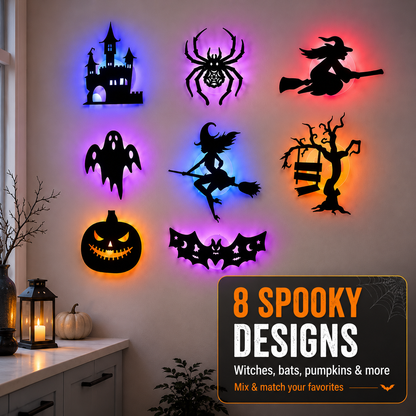 🎃 Halloween LED Glow Silhouette Light