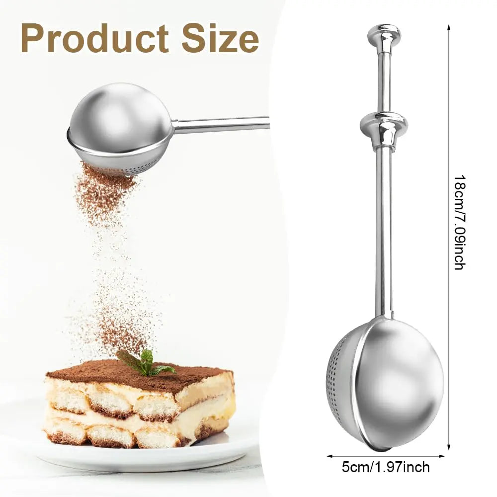 2 in 1 Stainless Steel Tea Strainer| Flour Shaker