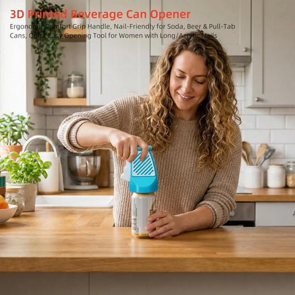 3D Printed Beverage Can Opener One-Press, Zero Mess