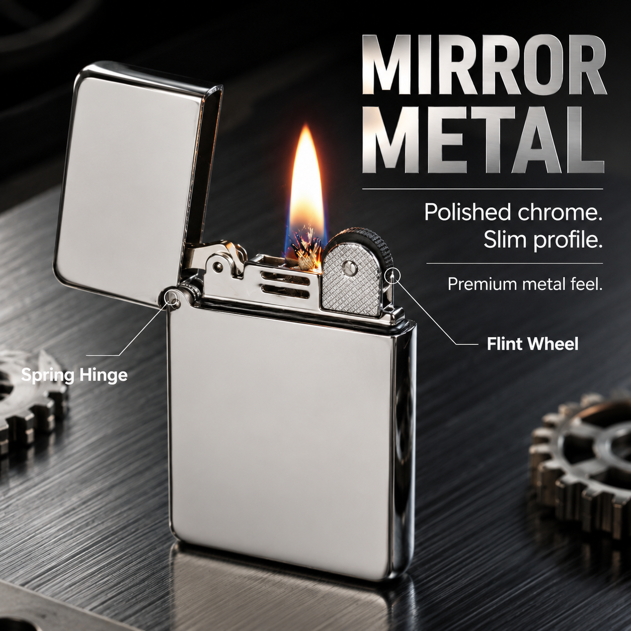 Ultra-Slim Vintage Kerosene Lighter🔥