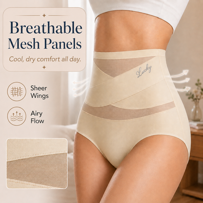 💖Women's High-Waist Cross-Wrap Tummy Control Briefs