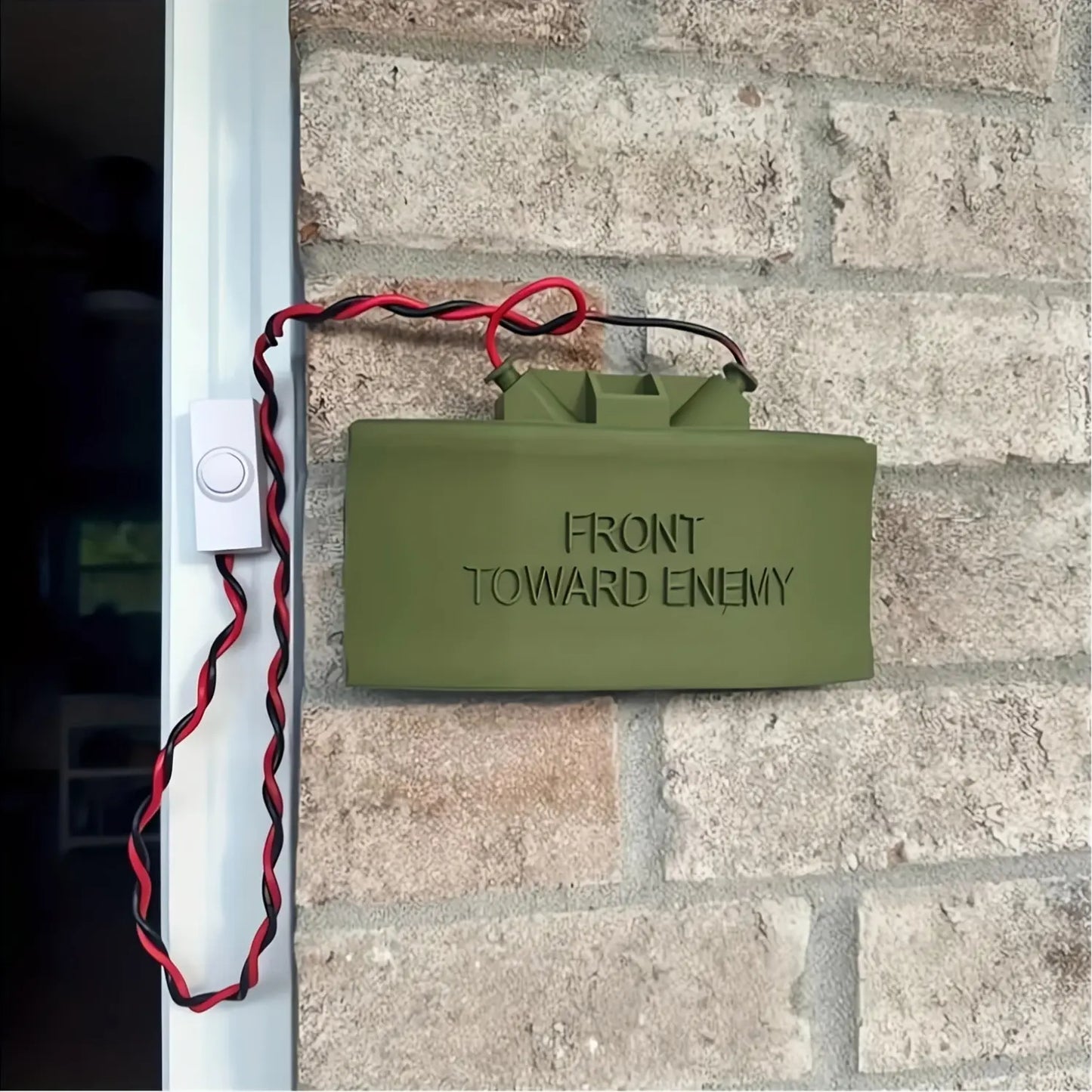 Classic Military Theme Door Sign Doorbell Cover Prank