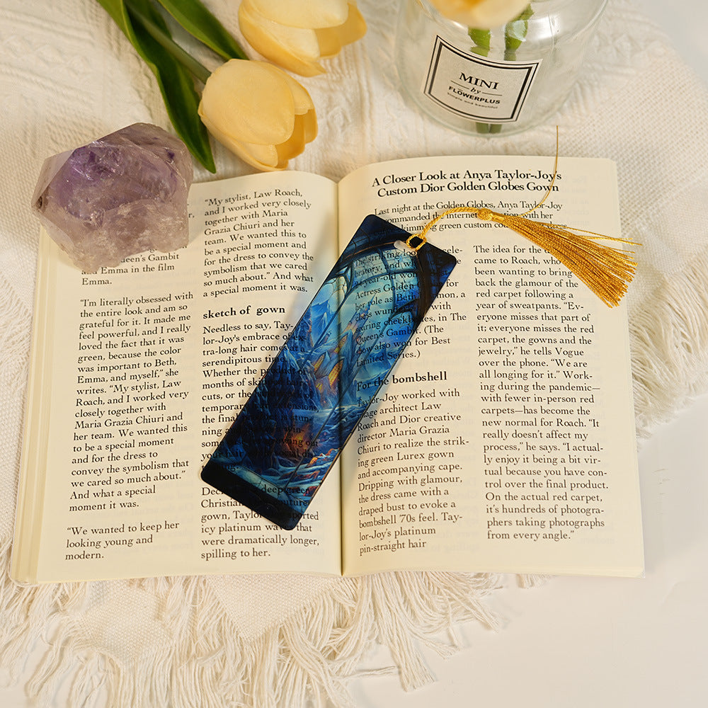 Handcrafted Stained-Glass Acrylic Bookmarks 🔖✨