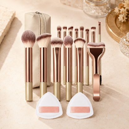 💄 14-Pcs Professional Makeup Brush Set with Pouch👑