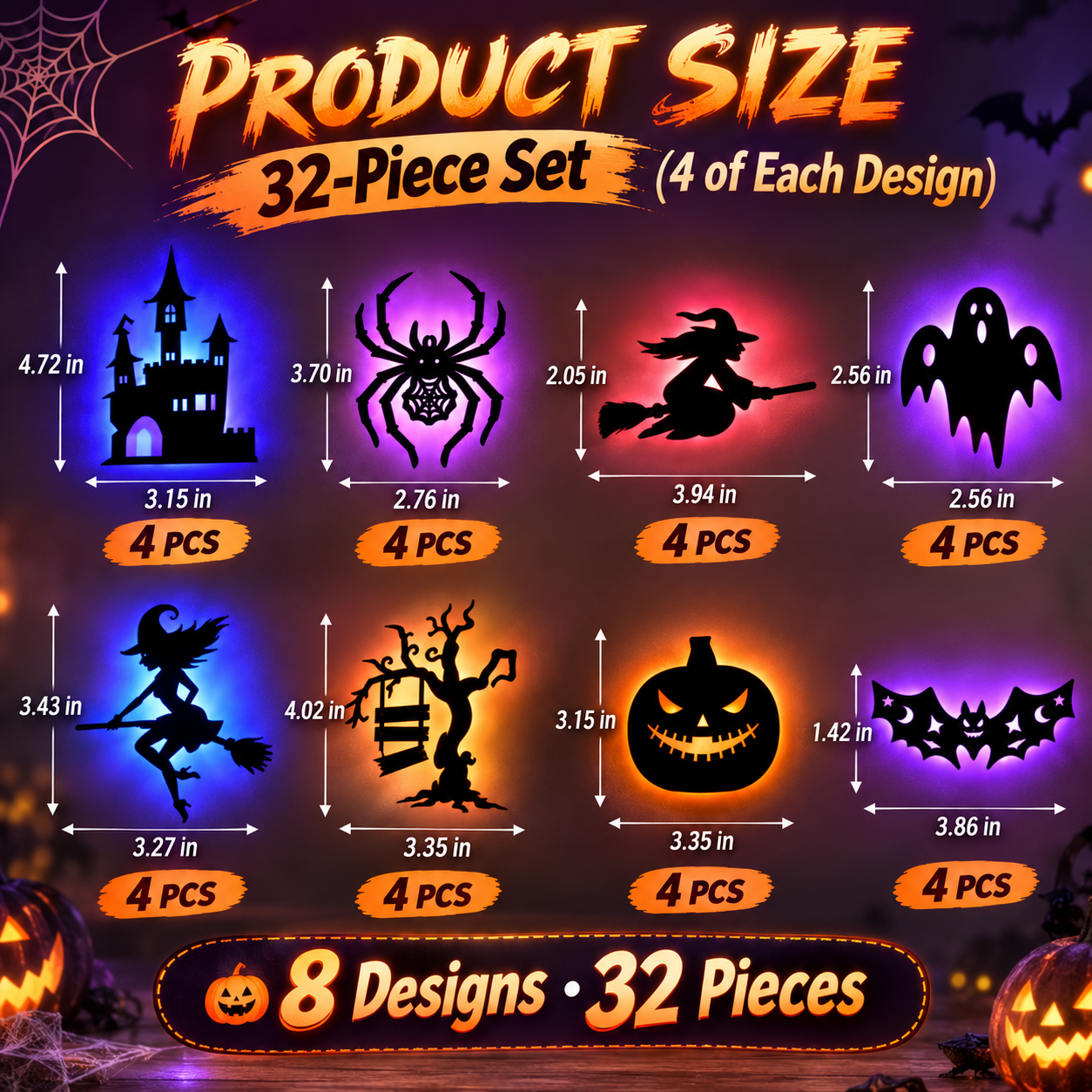 🎃 Halloween LED Glow Silhouette Light