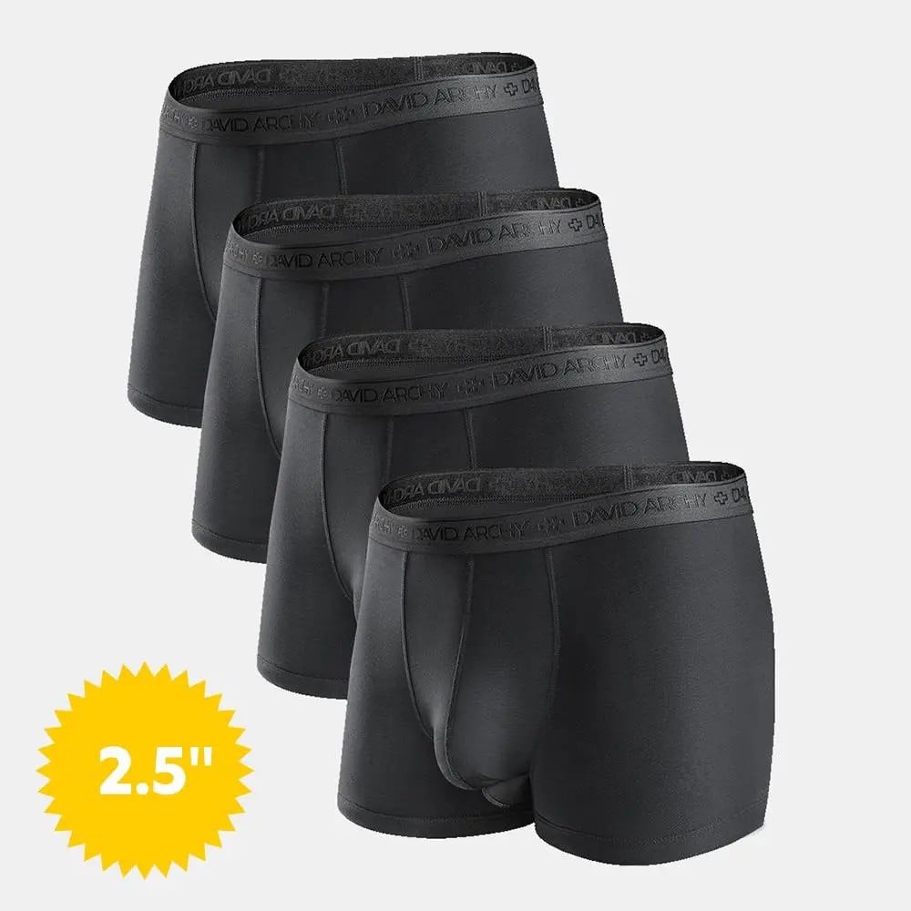 ⚡Hot Sales 49% OFF🔥Men's Dual Pouch Micro Modal Trunks - 4-Pack Basic 2.5in Spandex Natural Fabric Menswear