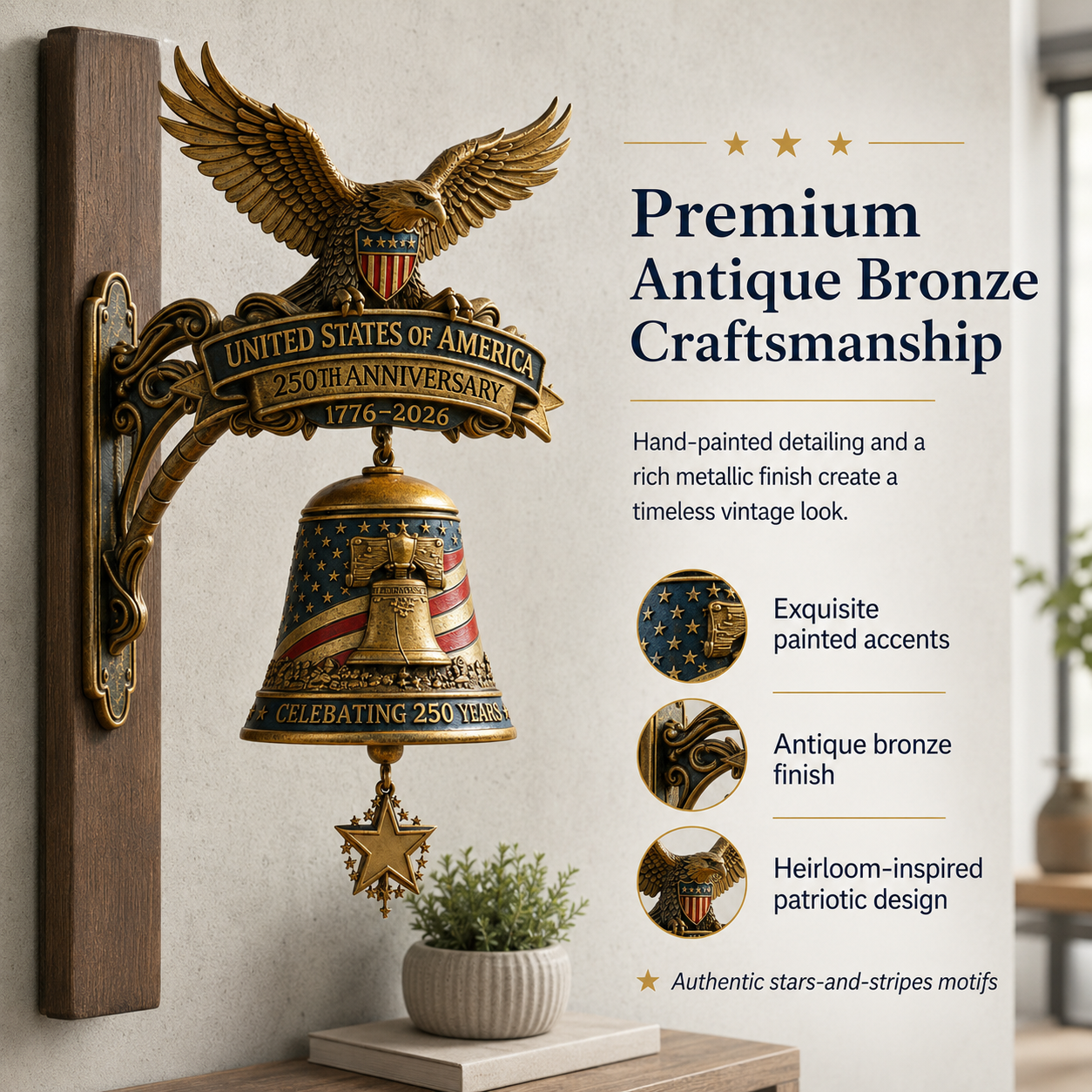 🦅 America's 250th Anniversary Heritage Bell