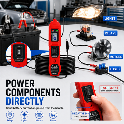⚡ 6V-24V Digital Power Probe Circuit Tester