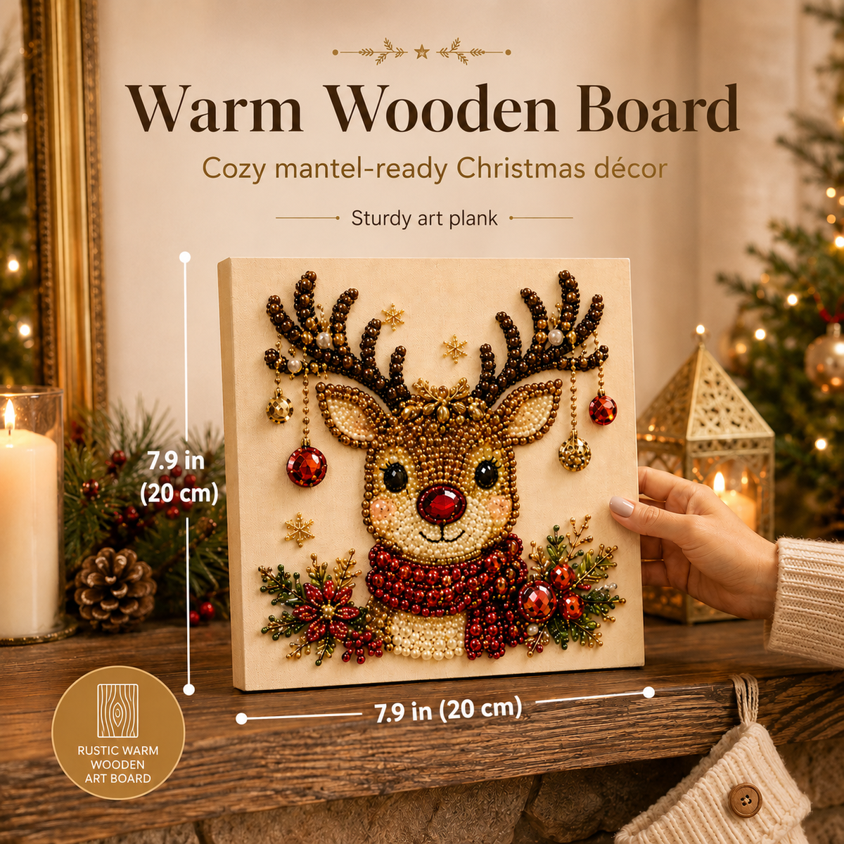 DIY Christmas Reindeer Framed Pearl Painting Kit🎁