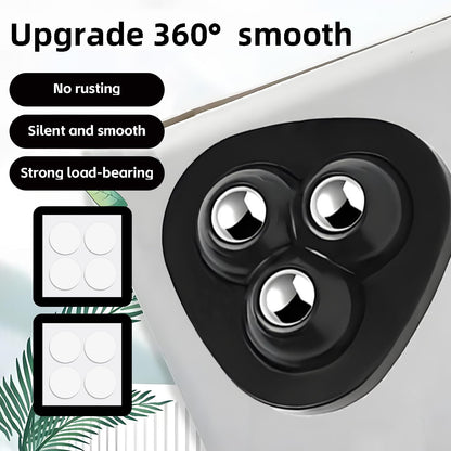 ✨ 8-Pack Self-Adhesive 360° Appliance Rollers | Easy-Move Mini Casters