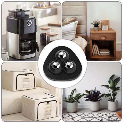 ✨ 8-Pack Self-Adhesive 360° Appliance Rollers | Easy-Move Mini Casters