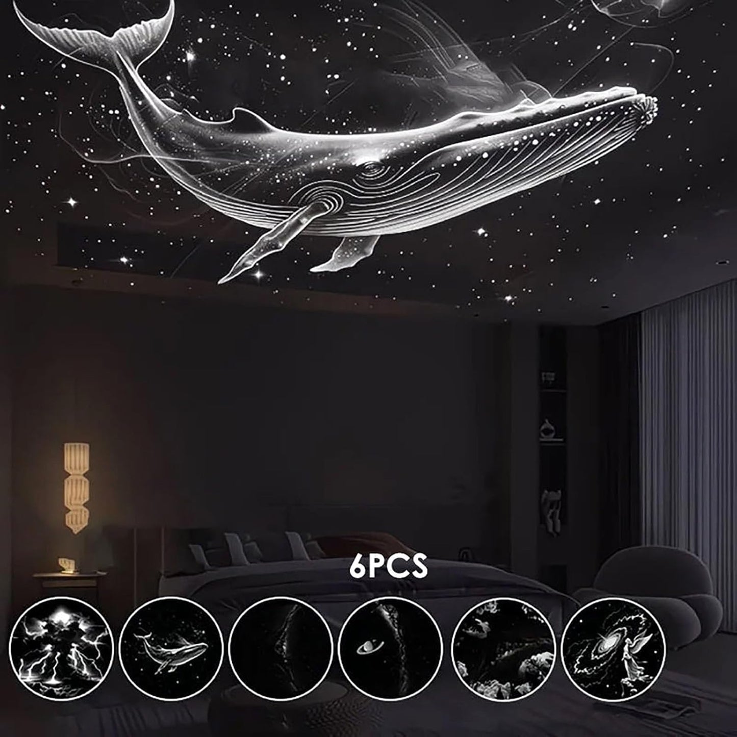 🪐2-in-1 Mini Galaxy Star Projector Night Light
