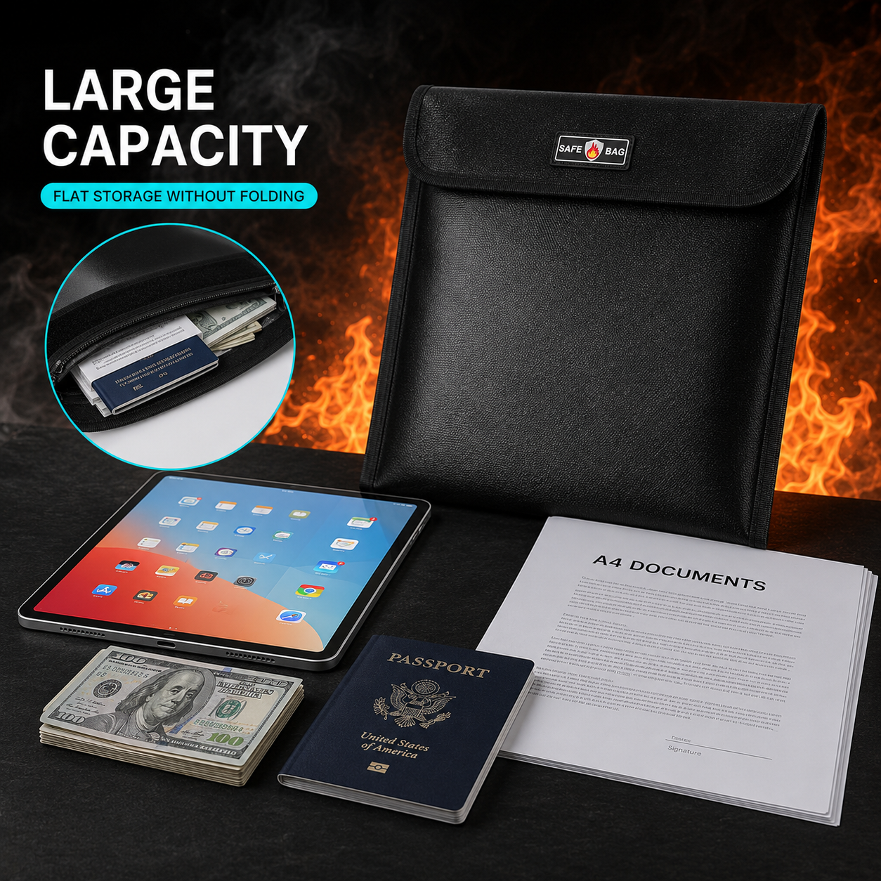 SAFE BAG Fireproof Document Bag🛡️