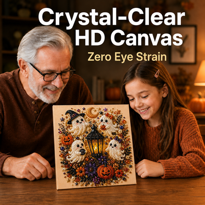 🎃 Spooky & Cute Ghost Diamond Painting Kit