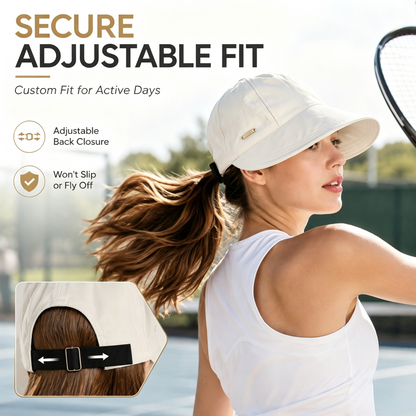 Women's Wide Brim Sun Visor Hat