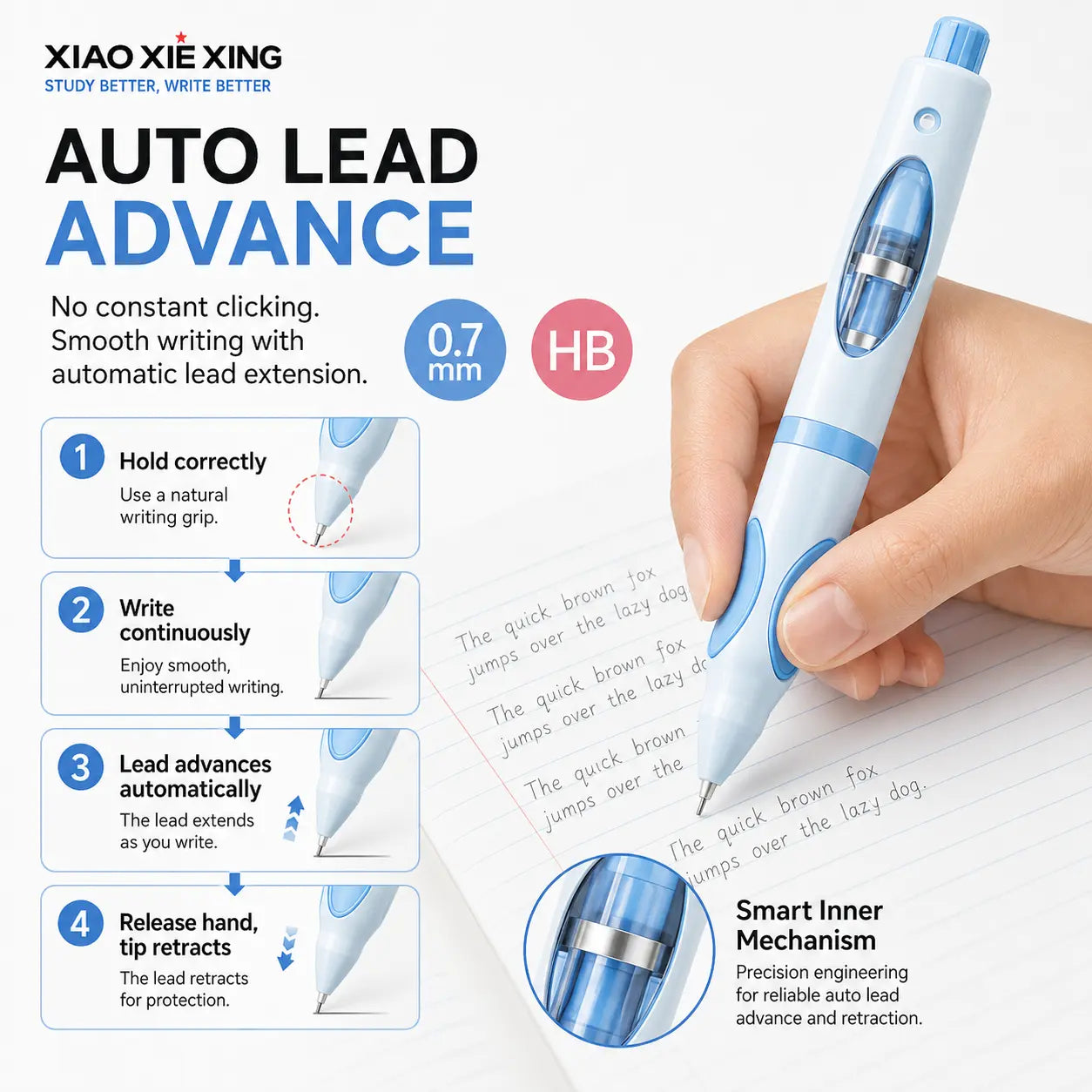 Back-to-School Essential Kids' Grip-Correcting Pencil