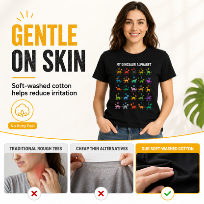 Dinosaur Alphabet Soft Cotton Tee