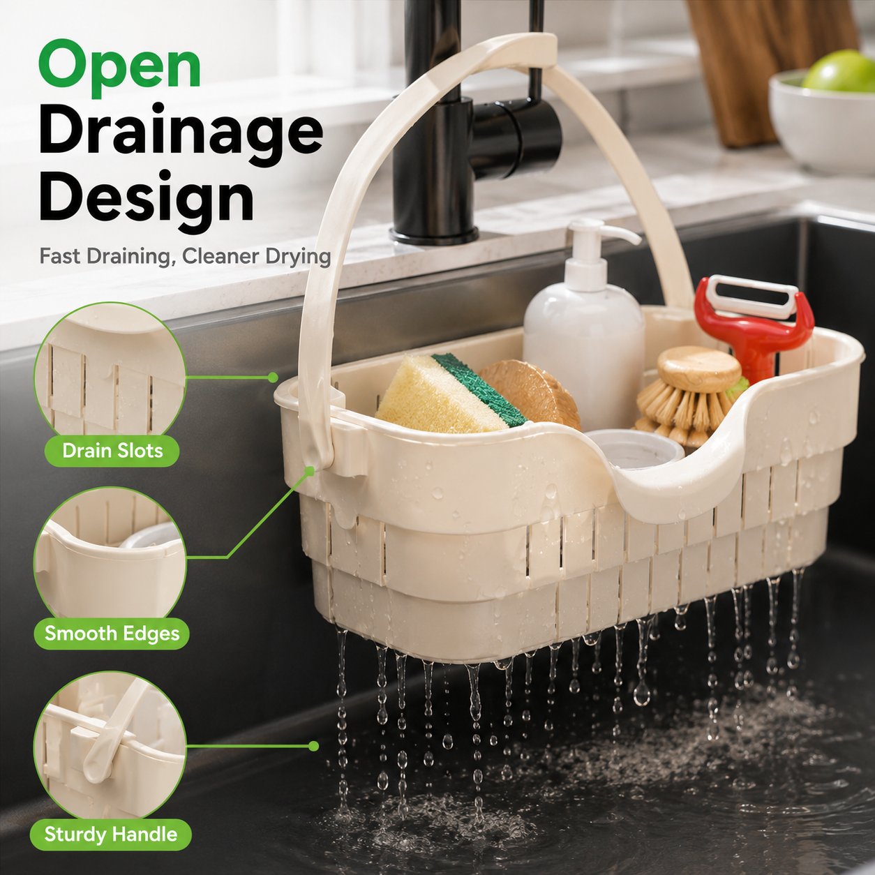 Faucet Hanging Sink Drain Basket