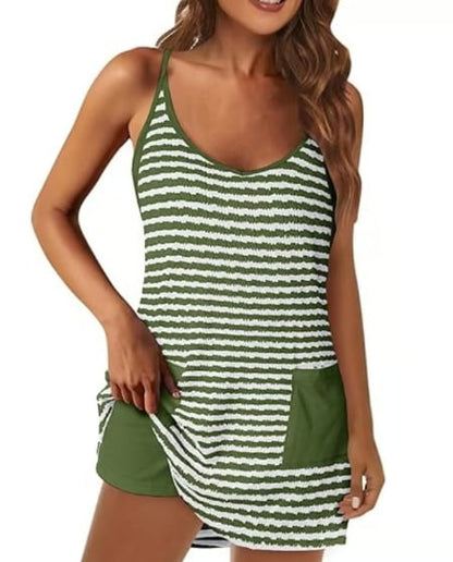 🏆 60K+ SOLD!⚡ 💥Women's Summer Sleeveless Mini Dress Set