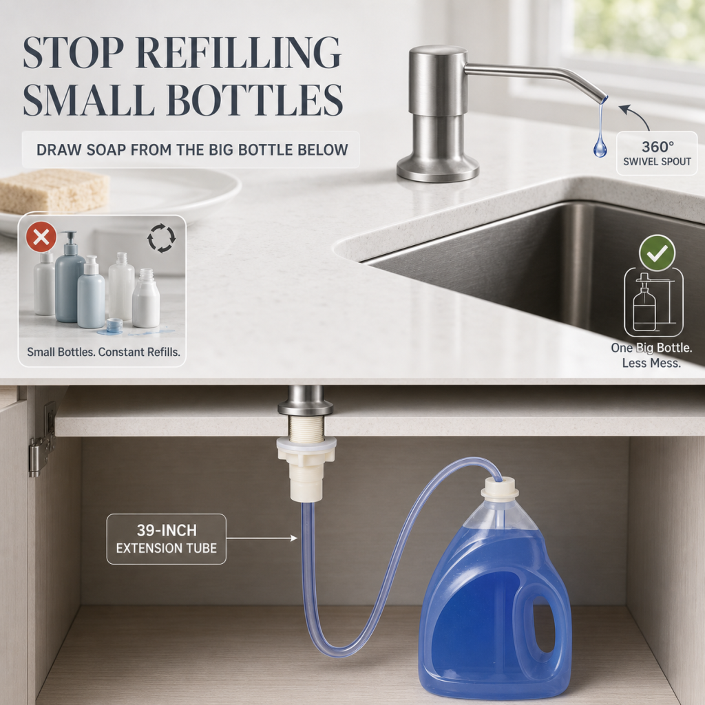 Kitchen Sink Dish Soap Dispenser