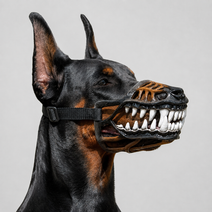 Dinosaur Jaw Dog Muzzle | Halloween Pet Costume