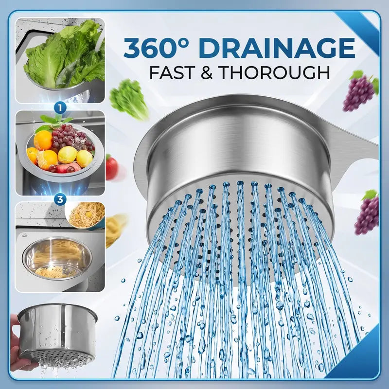 Hanging Sink Drain Basket – Catch Scraps & Help Reduce Clogs
