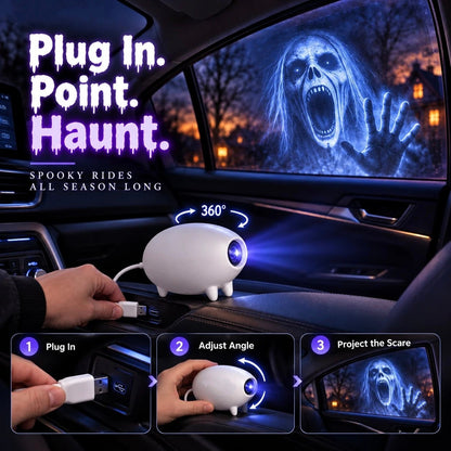 🎃 Halloween Window Projector 👻 16 Spooky Scenes & 360° Adjustable Stand