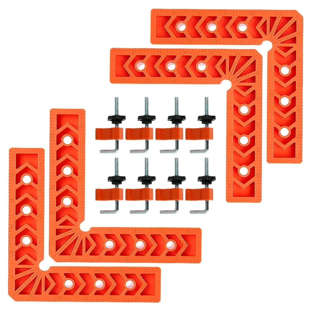 🔧 4PCS Right Angle Clamp Kit 📐 Perfect Corner Alignment Tool