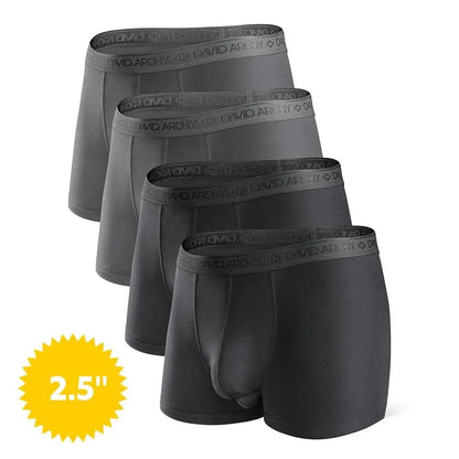 ⚡Hot Sales 49% OFF🔥Men's Dual Pouch Micro Modal Trunks - 4-Pack Basic 2.5in Spandex Natural Fabric Menswear