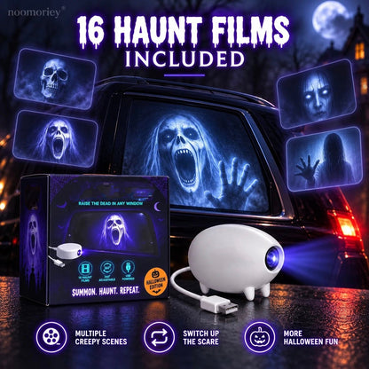 🎃 Halloween Window Projector 👻 16 Spooky Scenes & 360° Adjustable Stand