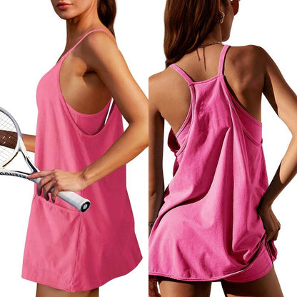 🏆 60K+ SOLD!⚡ 💥Women's Summer Sleeveless Mini Dress Set