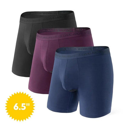 ⚡Hot Sales 49% OFF🔥Men's Dual Pouch Micro Modal Trunks - 4-Pack Basic 2.5in Spandex Natural Fabric Menswear