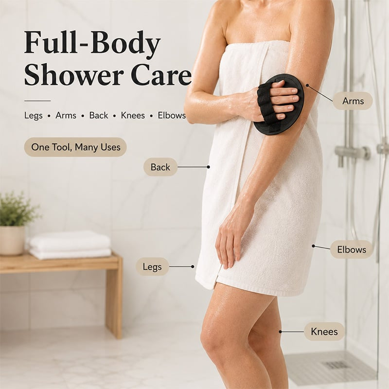 🫧Soft Rubber Exfoliating Shower Glove✨