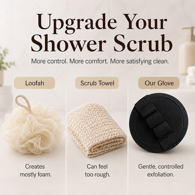 🫧Soft Rubber Exfoliating Shower Glove✨
