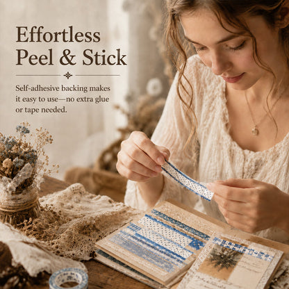 ✂️ Vintage Long-Strip Sticker Pack-Add a soft, timeless touch to your journals & gifts! 📓